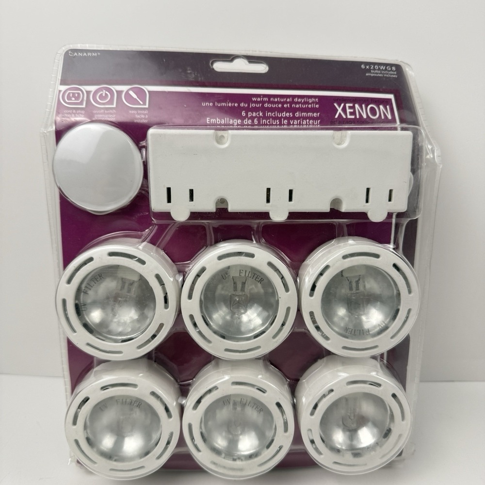 Canarm 6 Light Xenon Undercabinet Task & Accent Light Kit w/ Touch Dimmer NEW